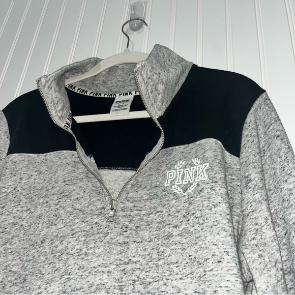 VS PINK size large quarter zip pullover - Picture 3 of 6